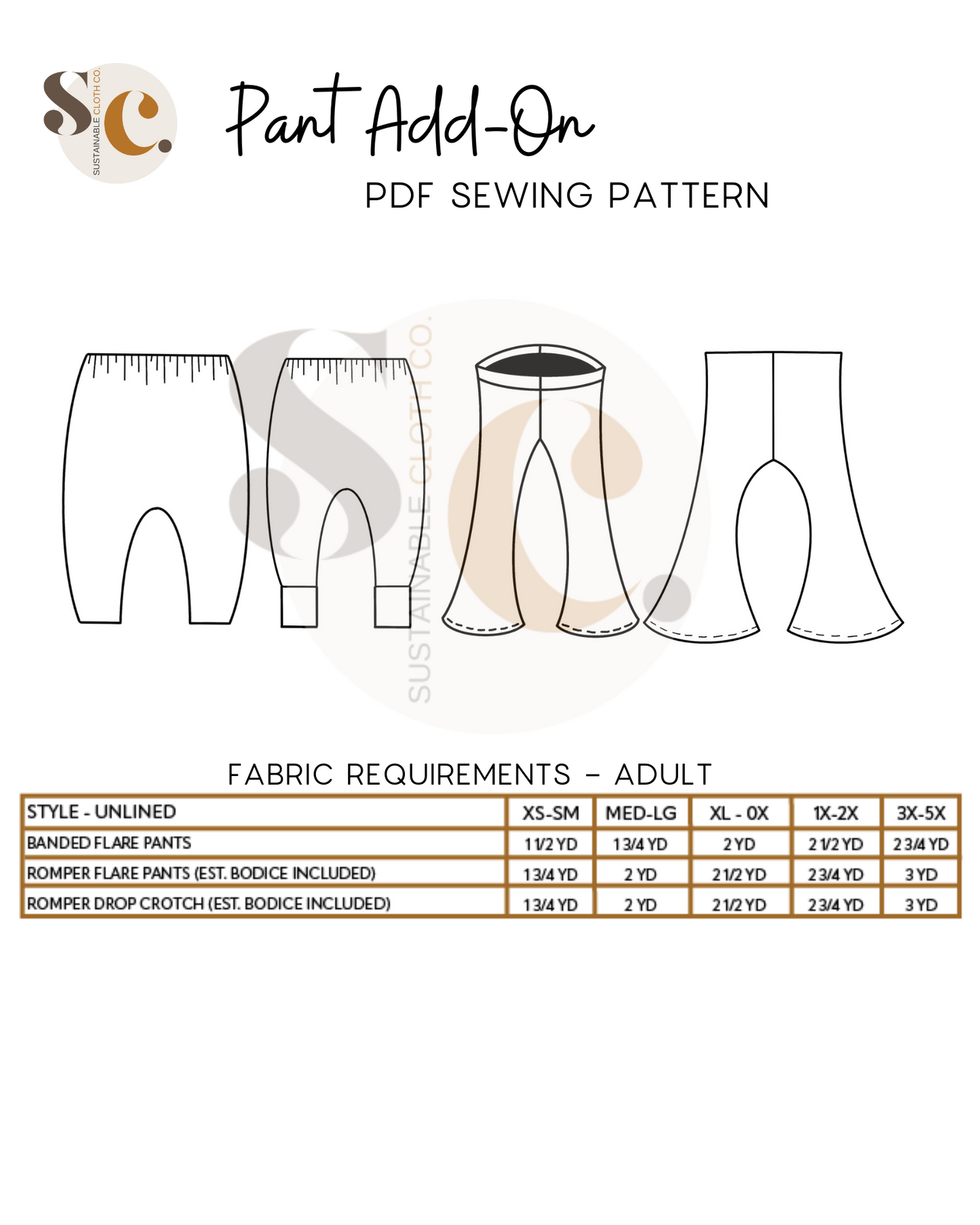 Adult Pant Add-On